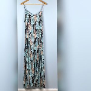 Gap Maxi Dress 8 Watercolor Print NEW WITH TAGS